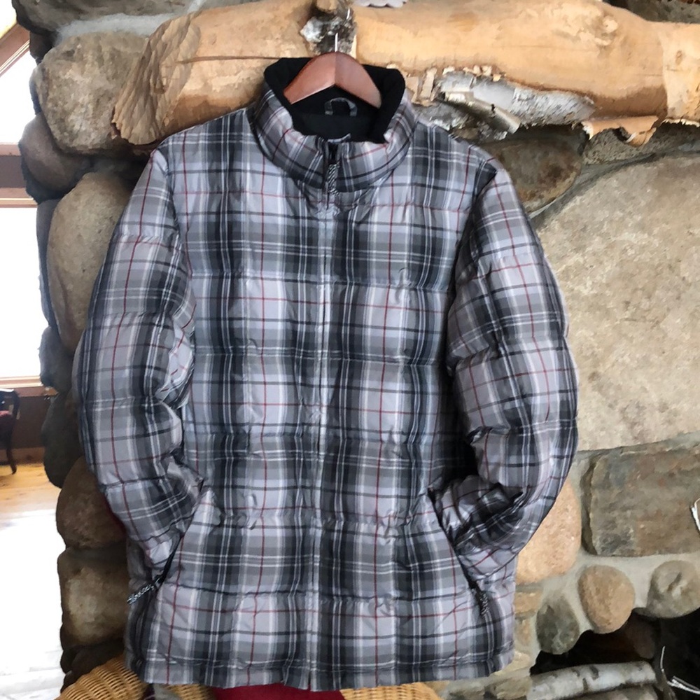 Eddie Bauer XL tall plaid down jacket